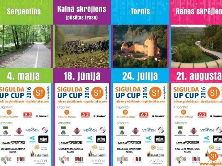Notiks skrējienu seriāla "Sigulda Up Cup" trešais posms – skrējiens Turaidas tornī

