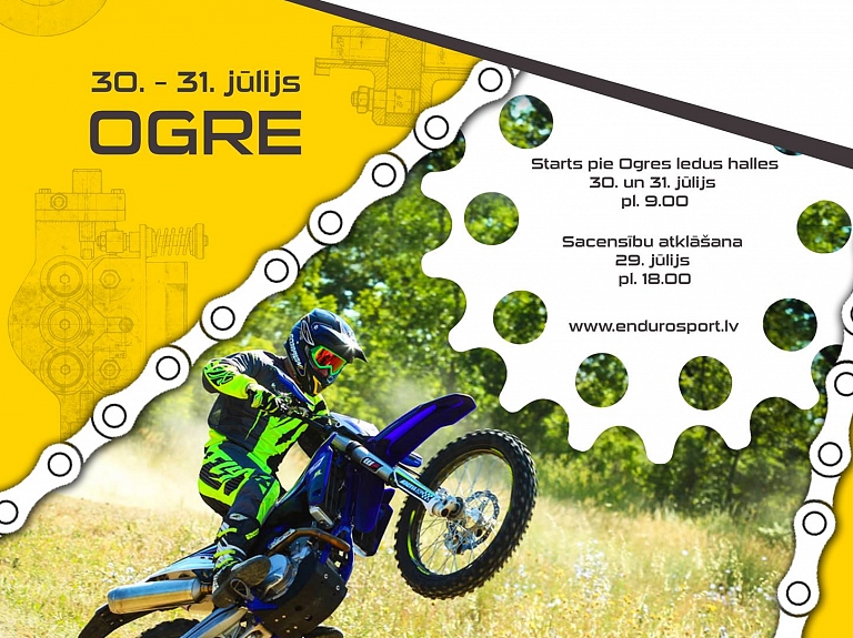 Ogrē notiks Eiropas enduro čempionāts

