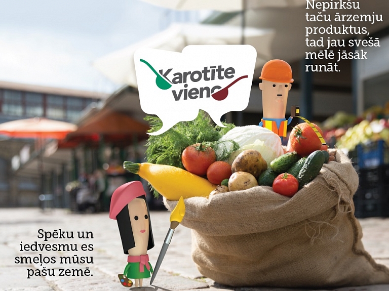 Sāk vietējo produktu reklāmas kampaņu "Karotīte vieno! Izvēlies vietējos produktus

