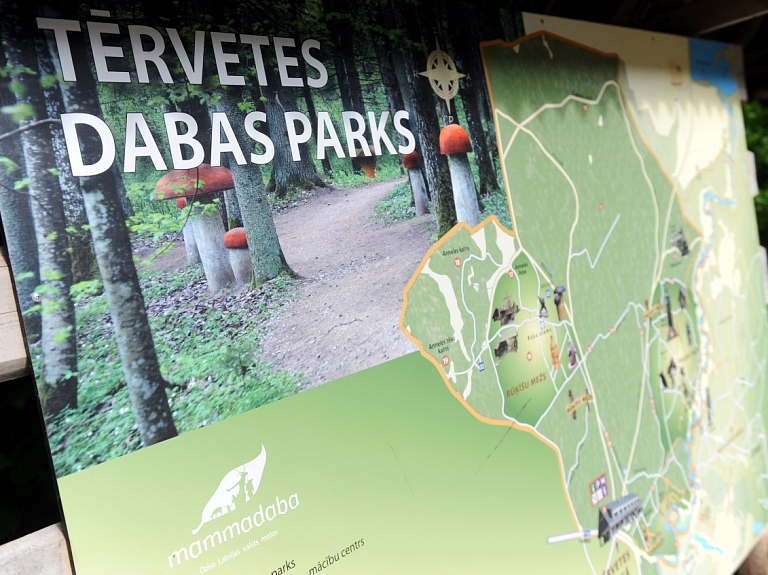 Nedēļas sākumā applūdušais atrakciju laukums Tērvetes dabas parkā jau ir pieejams apmeklētājiem