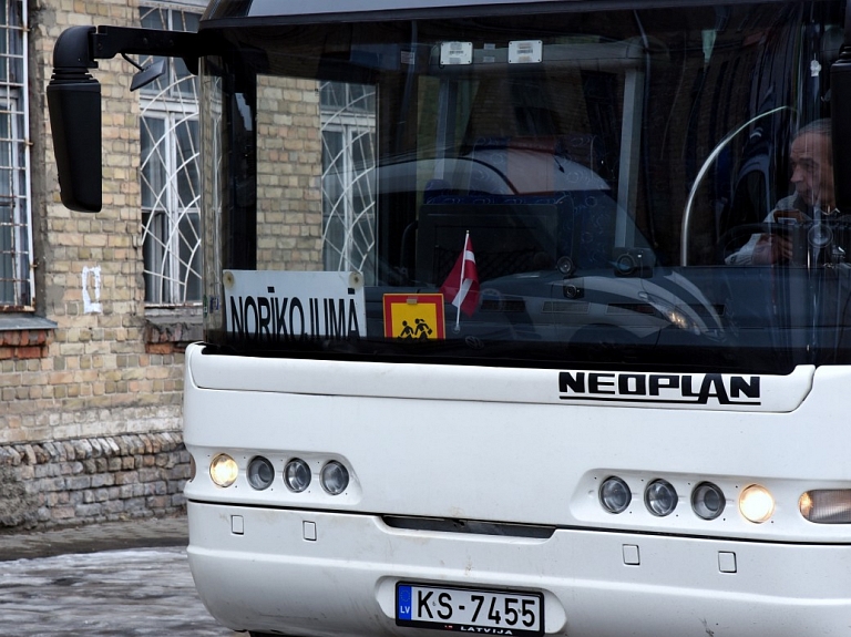 Nākamnedēļ tiks samazināts autobusu Rīga-Skaistkalne, Rīga-Jelgava-Saldus un Rīga-Auce reisu izpildes laiks