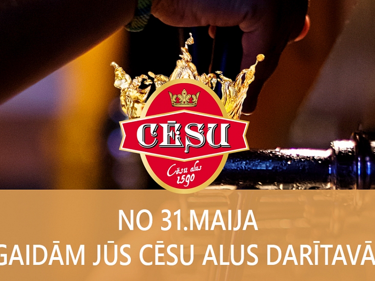 Pie Cēsu alus darītavas Cēsīs no šodienas 31.maija varēs iegādāties lejamo alu, sidru un kvasu

