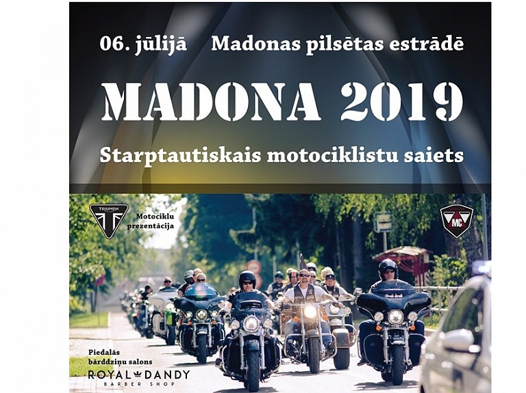 Starptautiskais motociklistu saiets Free Hawks Madona 2019

