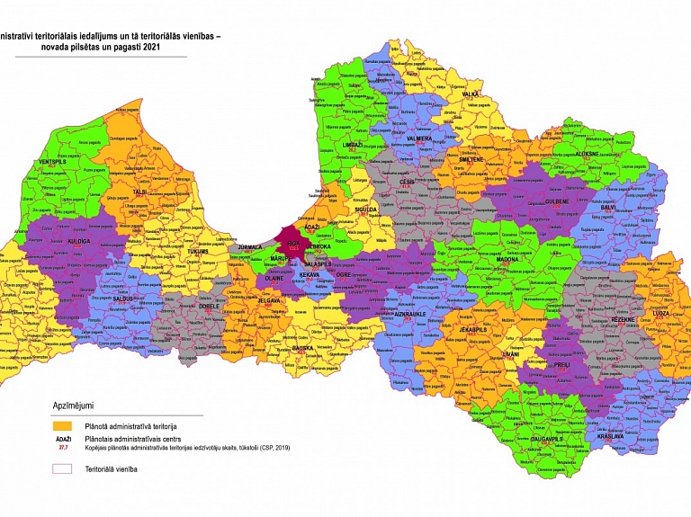 Teritorijas attīstības plānošanas dokumentu projekti jaunajām pašvaldībām būs jāizstrādā līdz 2021.gada jūnijam