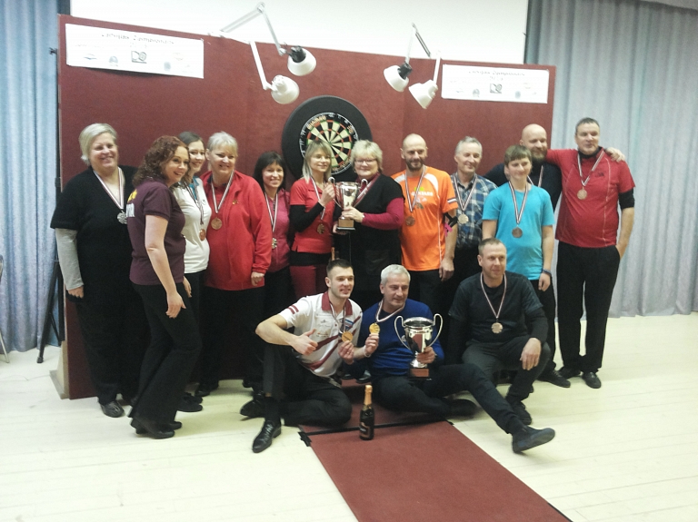 Jēkabpils šautriņmetēju lieliskais starts Latvijas čempionātā