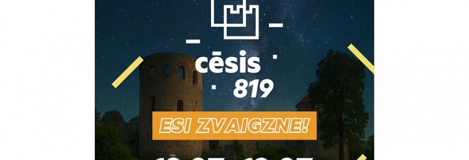 Cēsis svin 819. jubileju: pasākumu ceļvedis no 17. līdz 19. jūlijam