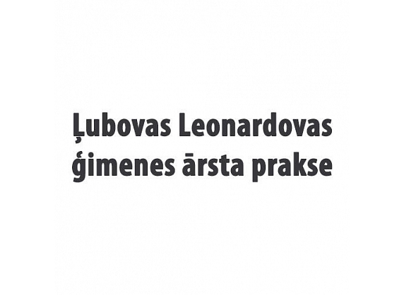 Leonardovas Ļ. ģimenes ārsta prakse