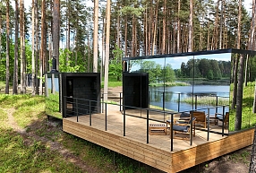 Ekskluzīva atpūta dabas ielokā – “Bejas Lux” spoguļmājas