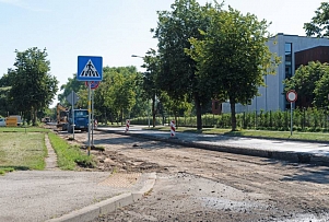 До конца октября на улице Вишкю будет ограничено движение
