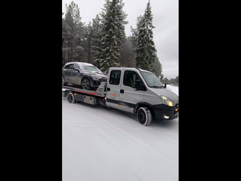Bojātu auto pārvadāšana
