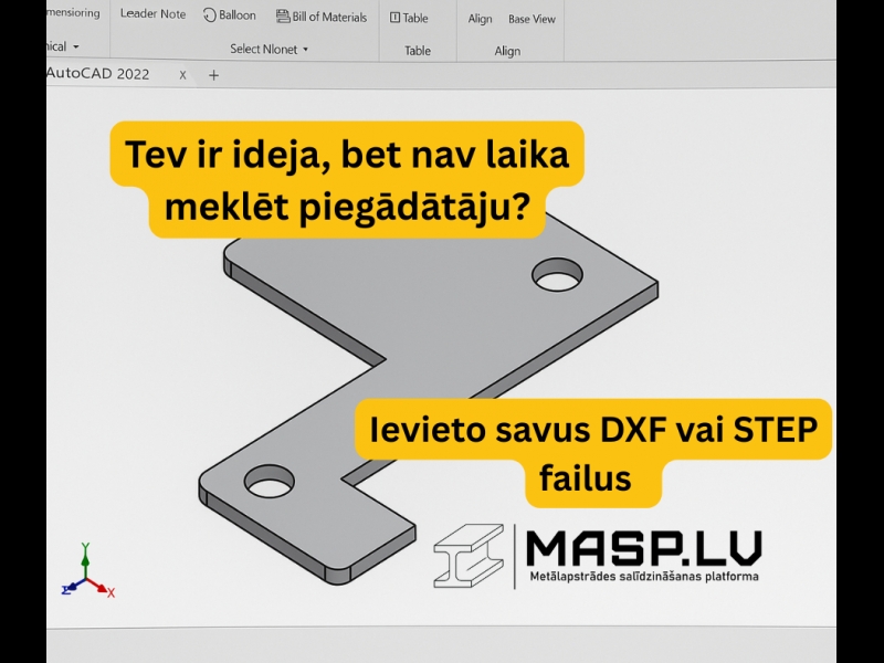 MASP.LV metālapstrādes dxf failu izstrādātājs-piegādātājs