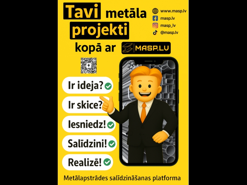 MASP.LV metālapstrādes projekti Daugavpilī, Rēzeknē, Liepājā, Rīgā