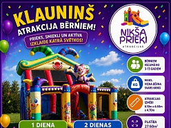 Atrakcija bērniem Klauniņš