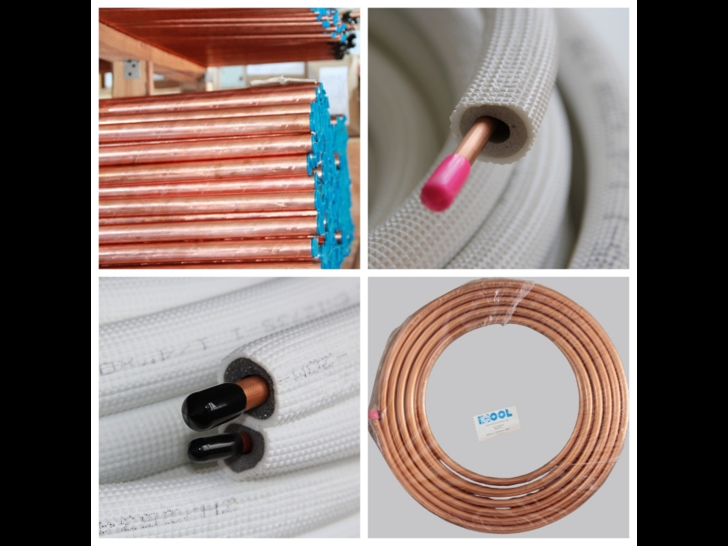 Cietās, mīkstās, izolētās 20M, 50M un dubultās vara caurules gaisa kondicionētājiem, saldēšanas iekārtām un siltumsūkņiem