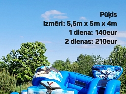 Piepūšamā atrakcija Pūķis
