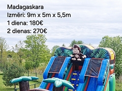 Piepūšamā atrakcija Madagaskara