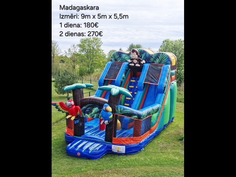 Piepūšamā atrakcija Madagaskara