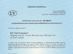 Kravu pārvadājumi Eiropa
