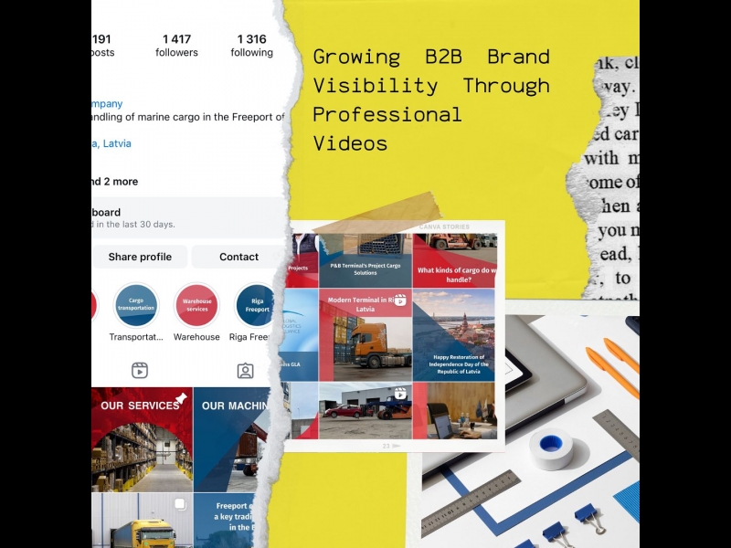 Video izmantošana, lai palielinātu B2B zīmola atpazīstamību un iesaisti.