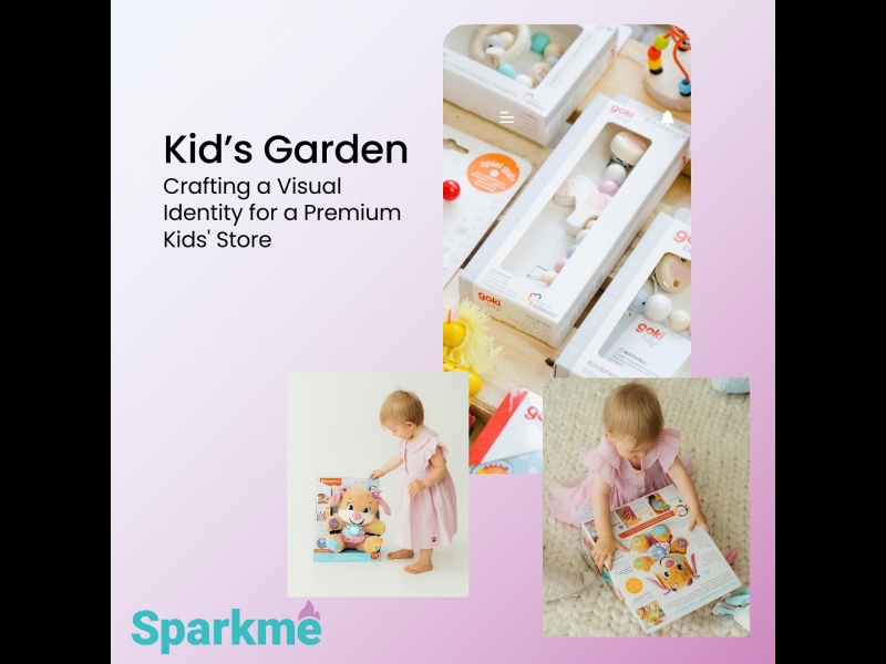 remium bērnu veikala vizuālā identitāte, ko radījusi Sparkme, atspoguļo rotaļlietu kvalitāti.