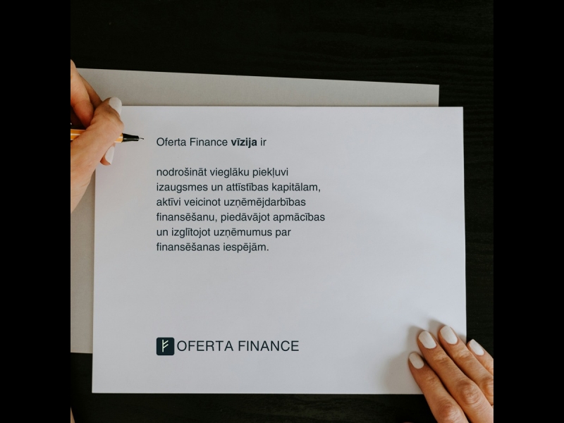 Finansējuma brokeru uzņēmums Oferta Finance