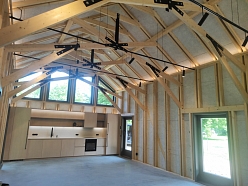 Koka siju konstrukcijas un griestu dizains