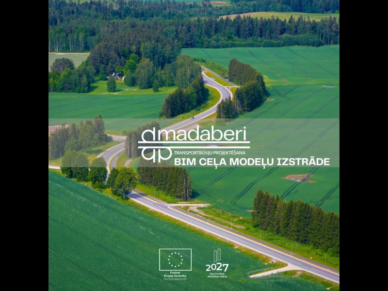 Ceļa projektēšanas nākotne – izmantojot BIM tehnoloģijas, Madaberi izstrādā precīzus ceļu modeļus, kas veicina efektīvu būvniecības procesu.
