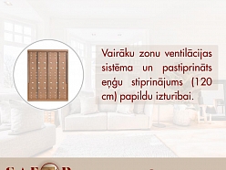 Gultas pamatne ar ventilācijas zonām