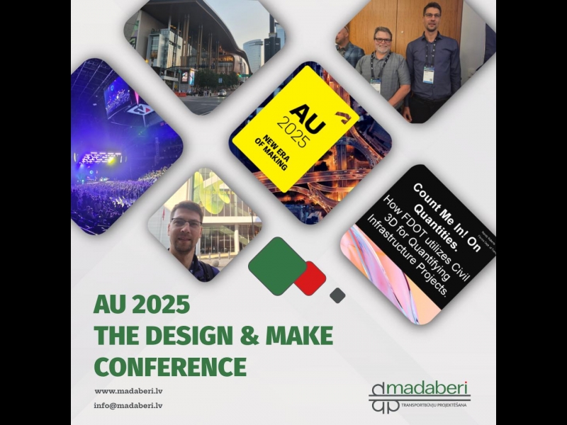 Madaberi piedalās starptautiskajā AU 2025 konferencē, daloties pieredzē un jaunākajos attīstības risinājumos civilās būvniecības jomā.