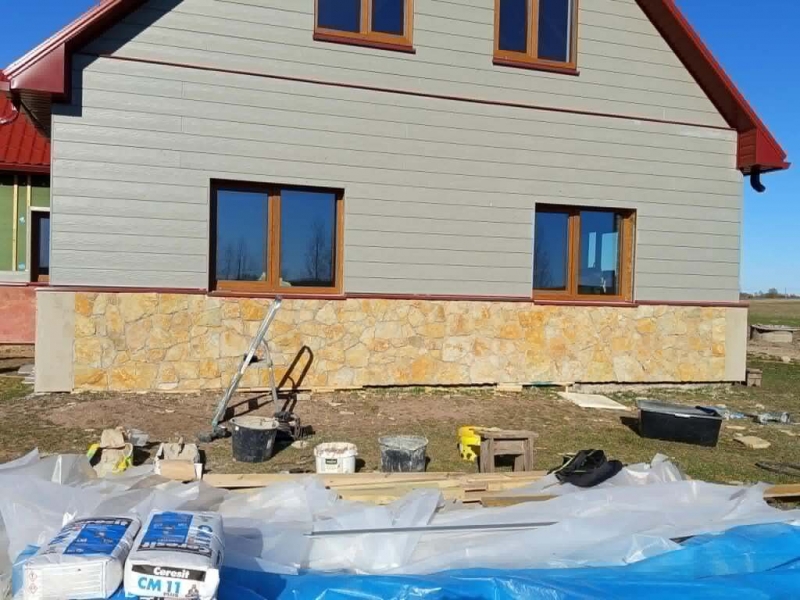 Fasādes apšuvuma montāža