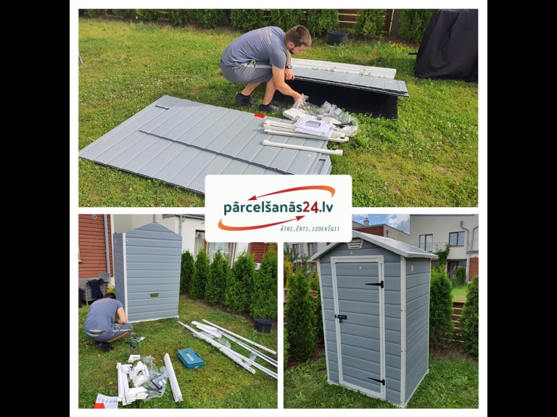 šķūnīša montāža