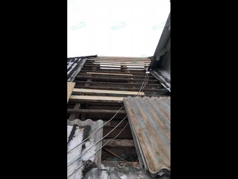 Azbesta šīfera remonts