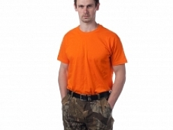 T-krekls oranžs, ar iespēju izvietot savu logotipu
