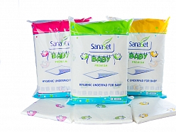 Higiēniskie paklājiņi SanaSet Baby Premium bērnu aprūpei