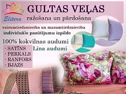 Gultas veļas ražošana, pārdošana