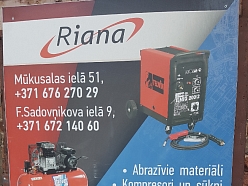 Metināšanas iekārtas, gaisa kompresori RIANA SIA 
