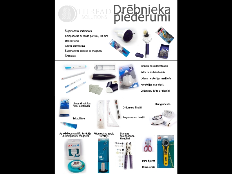 Drēbnieku piederumi thread solutions