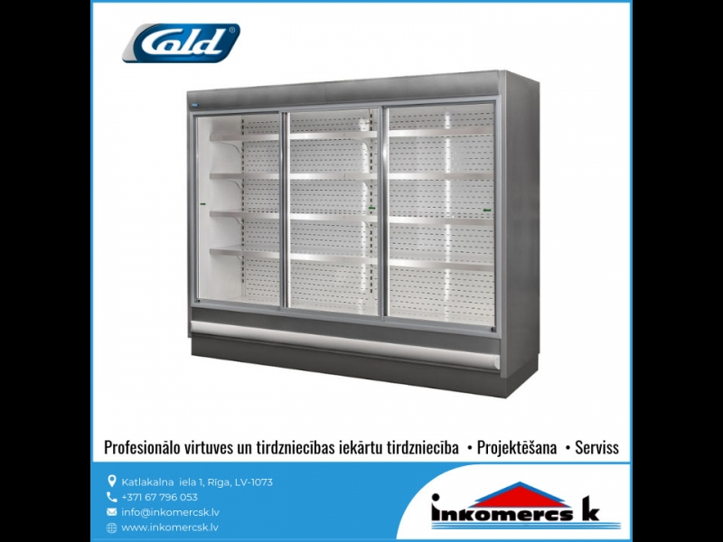 Inkomercs K profesionālas virtuves tirdzniecības iekārtas vertikālas aukstuma vitrīnas 1