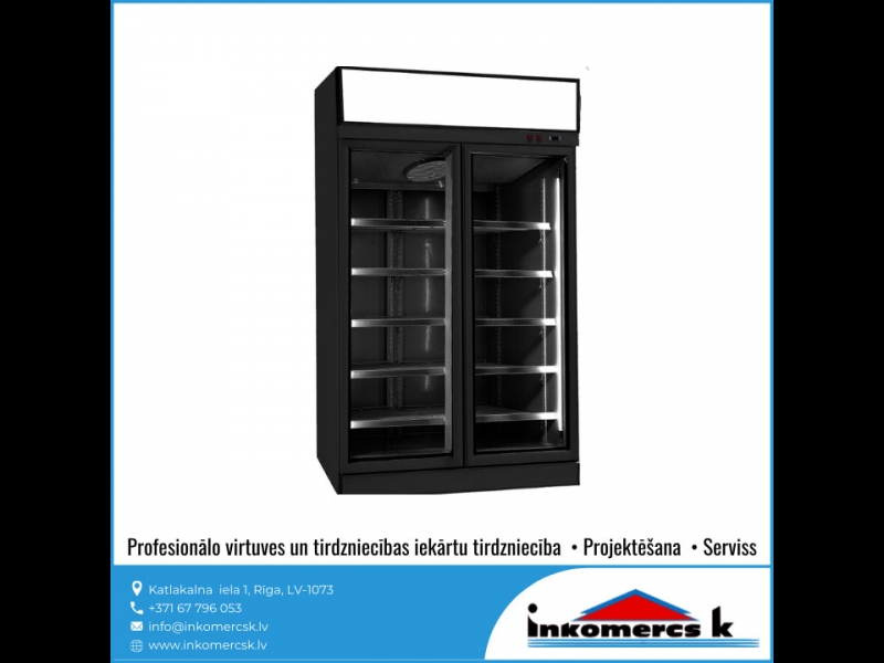 CombiSteel ledusskapji vertikālas vitrīnas saldētavas profesionāla virtuves tehnika aukstuma iekārtas Inkomercs K 3