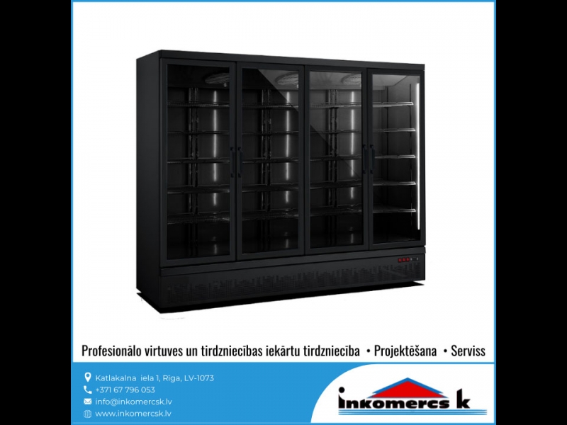 CombiSteel ledusskapji vertikālas vitrīnas saldētavas profesionāla virtuves tehnika aukstuma iekārtas Inkomercs K 6