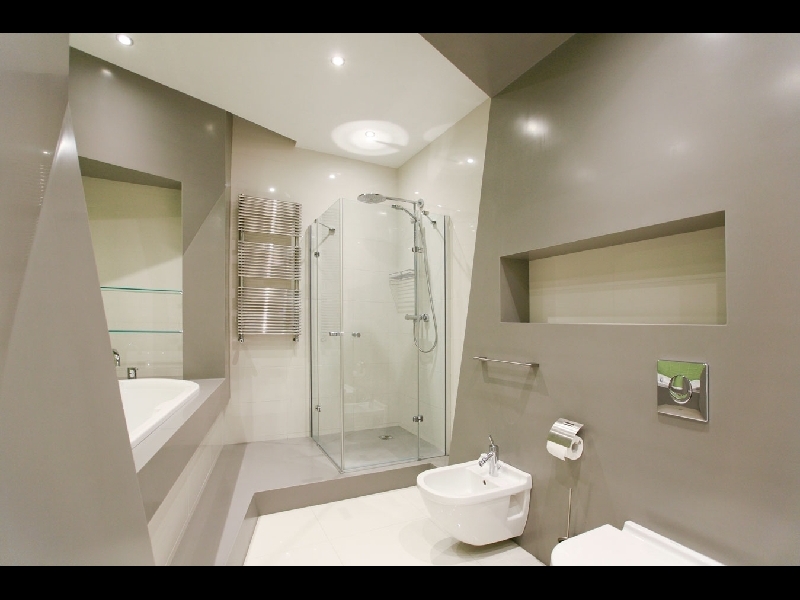 Vannas istabas sienu apšuvums un dušas paliksnis no Corian ® materiāla