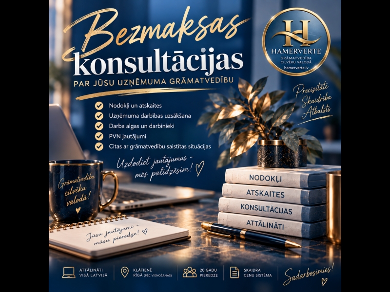 Bezmaksas grāmatvedības konsultācijas