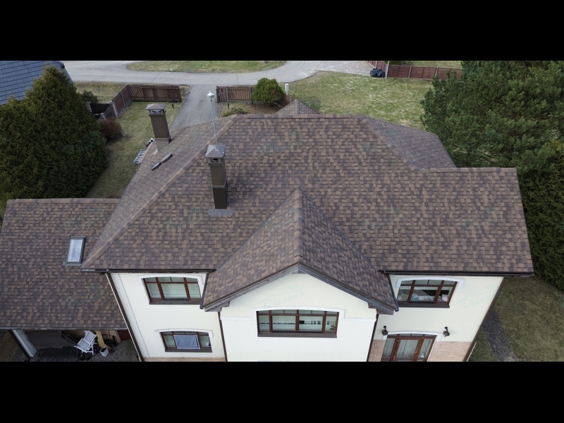 Bitumena šindeļu montāža