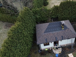 Bitumena šindeļu montāža