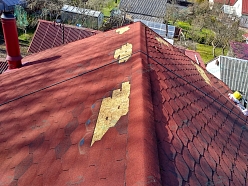 Bitumena šindeļu remonts