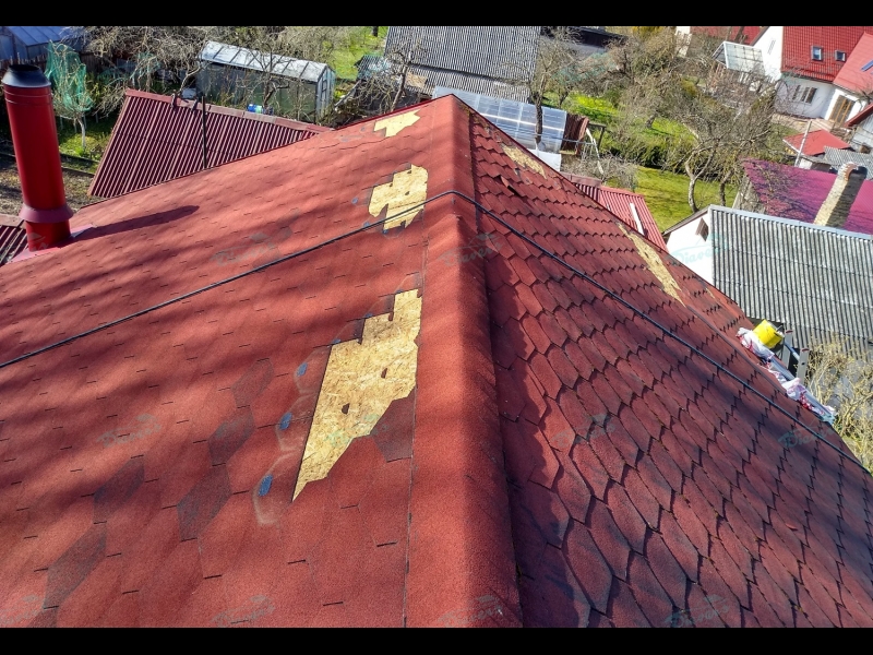 Bitumena šindeļu remonts