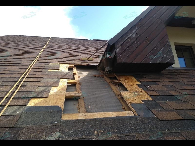 Bitumena šindeļu remonts