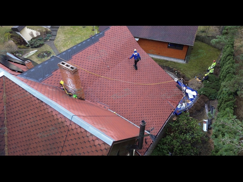 Bitumena šindeļu remonts