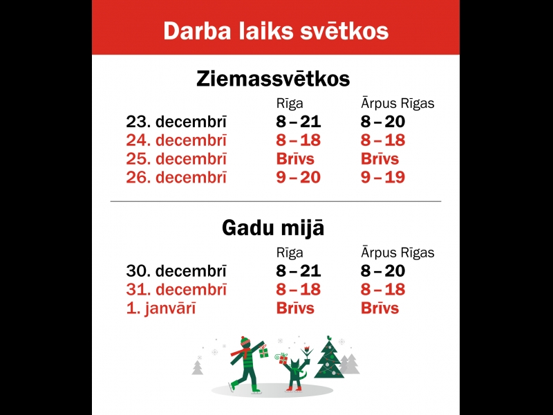 Darba laiks svētkos