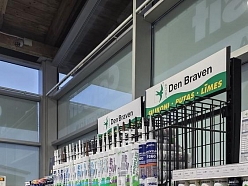 DenBraven un Bostik hermētiķu stends Profcentrs veikalā